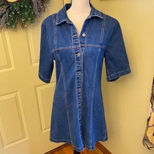 NWT ABERCROMBIE & FITCH Denim Shirt Dress size M
